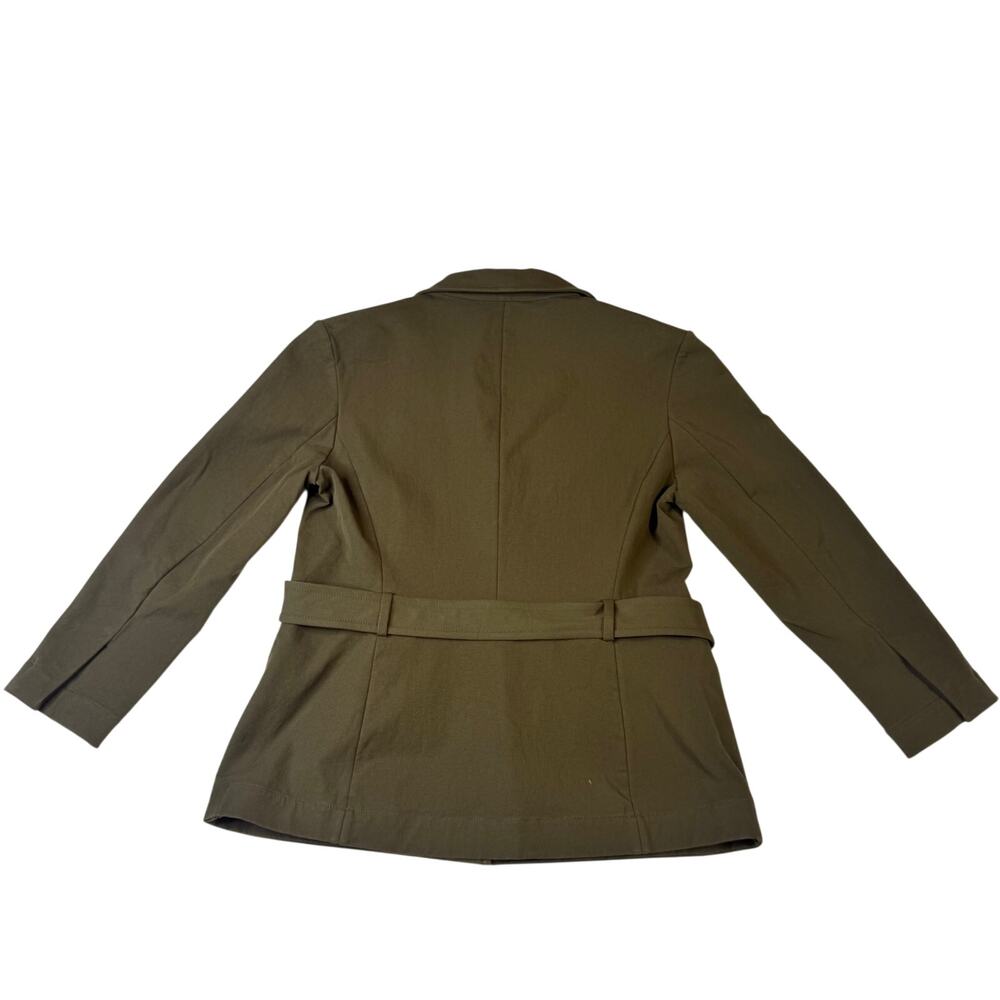 M.M. LaFleur Emalis Eco Jacket Oregano Green Utility Blazer Women's 12 Ethical - Picture 4 of 16